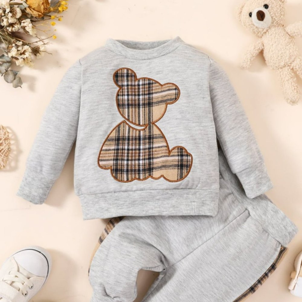 Baby Bear Graphic Sweatshirt and Joggers Set